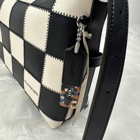 Coach Alter Ego Shoulder Bag In Checkerboard Upcrafted Leather Coachtopia CBE00 - Picture 9 of 9
